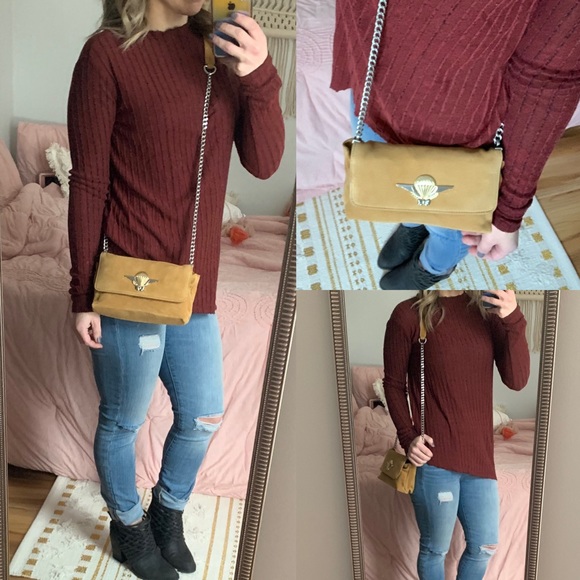 Zara Handbags - NWT Zara leather hot air balloon wing crossbody